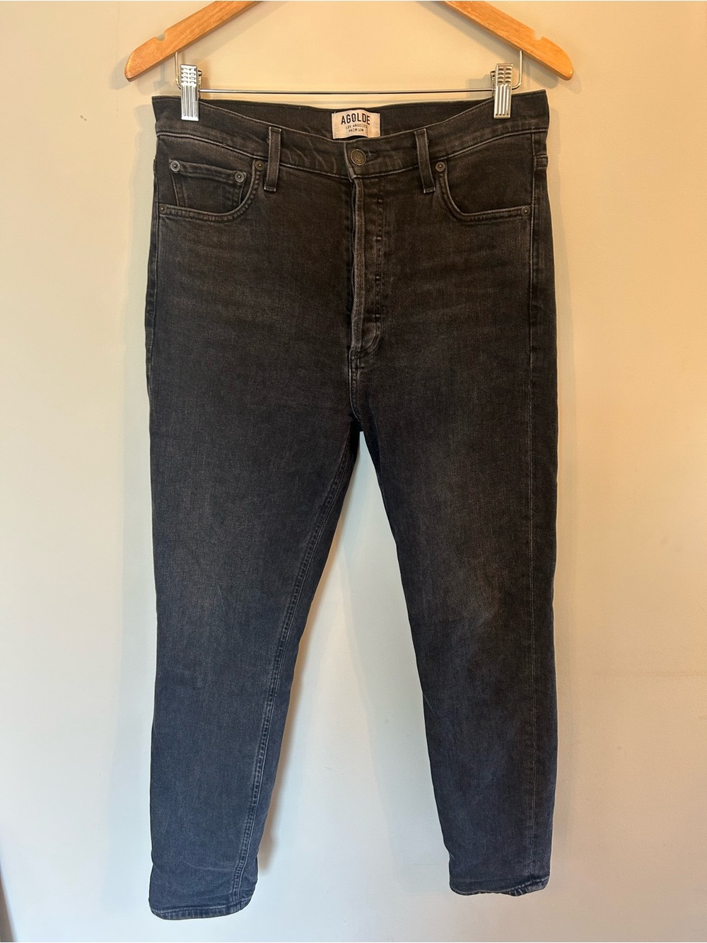 Agolde Women's Black Nico Skinny Denim Cigarette Jeans from Aritzia